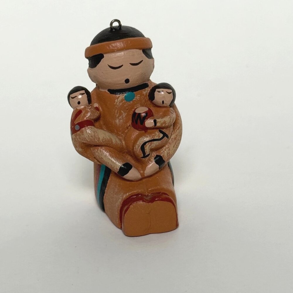 Native American Southwest Traditions Storyteller Pottery Ornament 2"